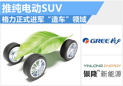 格力正式進(jìn)軍“造車”領(lǐng)域 推純電動(dòng)SUV