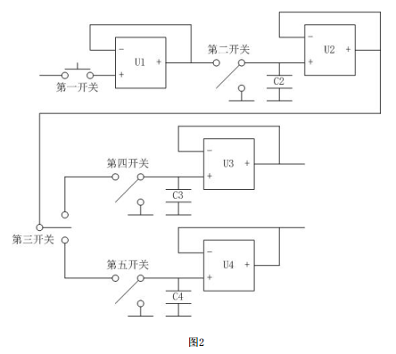 圖2是減法運算電路之前的電路連接示意圖。